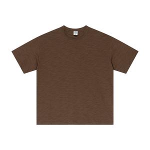 Camiseta de Manga Corta de Color Sólido Estilo Hip Hop con Logotipo Personalizado para Hombre, 100% Algodón, Corte Regular, Transpirable, Informal, para Uso Diario - Product Image 5