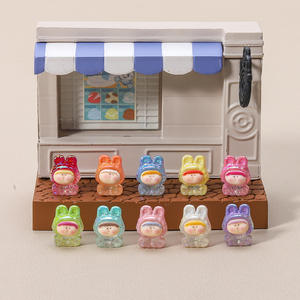 C & J Yanye 전기도금 그라디언트 미니 블라인드 백 신비한 상자 릴리스 DIY 보석 열쇠 고리 장식품 귀여운 수지 액세서리 - Product Image 5