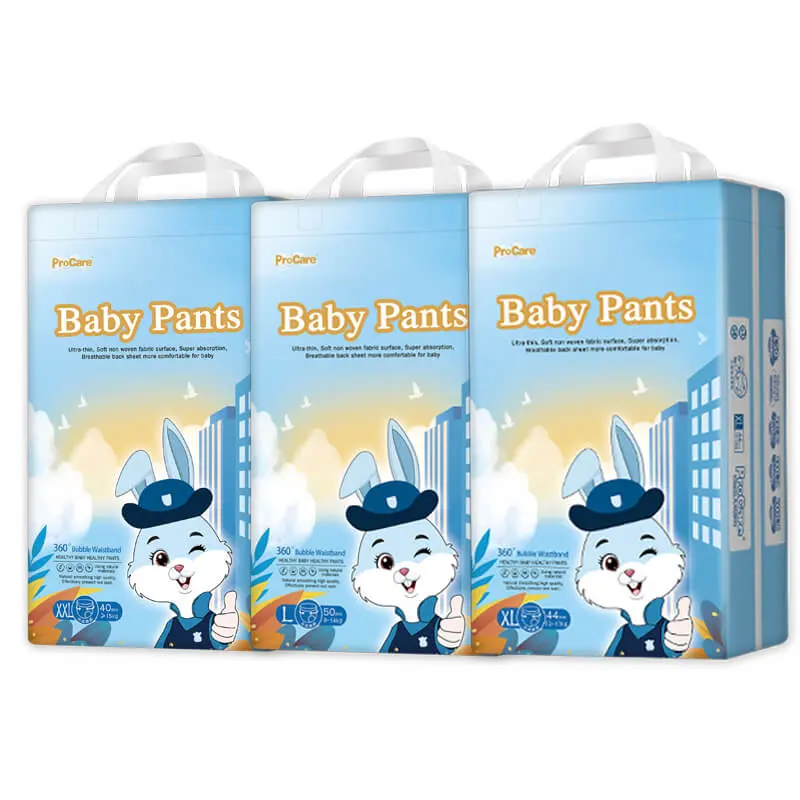Pannolini per bambini 2024 stile caldo a forma di Q pantaloni per bambini Ultra sottili facili da indossare pannolini usa e getta