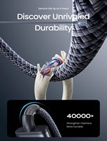 Cable de Carga Magnético LISEN PD 3.1, Cable de Alimentación Rápida de 140 W, Cable Magnético USB C Trenzado para MacBook Pro de 16 Pulgadas, Air M2 M3, Laptop