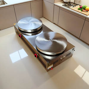 Équipement de restauration : Machine à crêpes double tête 400 mm, Machine de fabrication de crêpes et pancakes, Plaque chauffante - Product Image 5