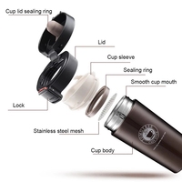 Gobelet isotherme en acier inoxydable 380 ml, best-seller 2026 |   Gobelet à café isotherme à double paroi 304 pour les voyages, le bureau, logo personnalisé