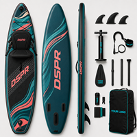 Planche de SUP gonflable tout usage en PVC renforcé de 3,25 m pour débutants, idéale pour les clubs et l'utilisation en rivière, vente en gros avec aileron central