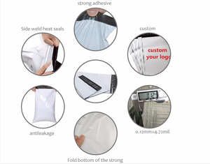 우편 가방 사용자 정의 PE 옷 포장 폴리 우편물 가방 배송 폴리 택배 우편물 파우치 우편 가방 - Product Image 5