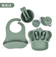 Ensemble de bijoux plaqué or Dubai Pur pour les bébés de deux ans et prix Aliments pour bébés Assiettes et bavoirs divisés en silicone Ensemble de bijoux plaqué or