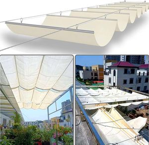 Marque DM Modèle Wavy Wave, <span class=keywords><strong>Filet</strong></span> Pare-Soleil Tissé Rétractable et Télescopique, pour Pergolas Extérieures, Abri Solaire pour Jardin et Gazebo - Product Image 1
