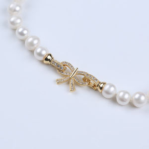 Zhuji Wholesale Luxury Design 9-10mm Natural White Potato <span class=keywords><strong>vera</strong></span> <span class=keywords><strong>collana</strong></span> di perle d'acqua dolce in vendita - Product Image 5