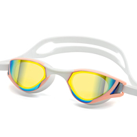 Lunettes de plongée pour adultes OEM de haute qualité, réglables, anti-buée, protection UV, lentille en PC étanche, sangle en silicone, vision large