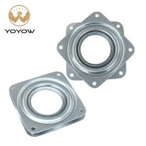 Plataforma giratoria cuadrada galvanizada de 3 pulgadas (72*72 mm), bajo nivel de ruido, rotación de 360 grados, capacidad de carga de 200 lb, para soporte de exhibición en el hogar u oficina. - Product Image 1