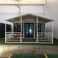Casa Contenedor Modular Prefabricada de Lujo para Balcón/Terraza, Expandible, de 20 pies x 40 pies, Moderna, Desmontable, para Apartamentos y Hoteles