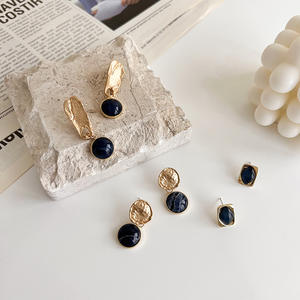 Pendientes de Gota Azul <span class=keywords><strong>Klein</strong></span> geométricos Primavera Verano al por mayor para niñas - Product Image 2