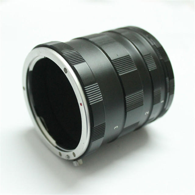 For Digital DSLR  Canon Camera  Photography Accessory 3 RING Macro Extension Tube Metail Material and Manual Operate