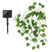 Guirlande lumineuse solaire USB à LED, feuilles vertes, boules de lumières féériques, pas cher, pour l'intérieur/l'extérieur, pour la fête des mères, Pâques, Noël, mariage