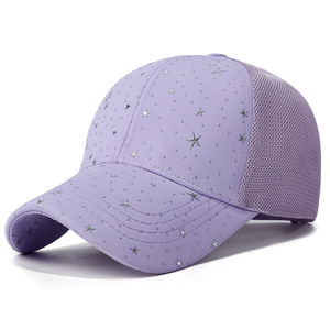 Gorra de béisbol para mujer Starry <span class=keywords><strong>Sky</strong></span> Fashion, visera de malla personalizada para primavera y verano - Product Image 3
