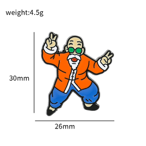 Broches de dessin animé rétro années 80, accessoires de badge de personnage de film, émail mignon Labyrinth Ello Worm pour épinglette de revers, métal, vêtements, sac à dos, cadeau - Product Image 5