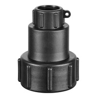 Adaptateur femelle en plastique PP 2 pouces S60x6 vers 1/2 pouce, 3/4 pouce ou 1 pouce NPT/BSP, adaptateur pour réservoir IBC avec tige femelle pivotante