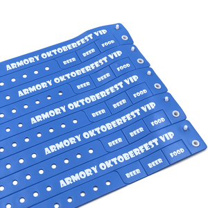 Pulseras de Vinilo para Eventos, Pulseras de Vinilo Personalizadas, Pulseras de Vinilo de <span class=keywords><strong>PVC</strong></span> Desechables con Logotipo - Product Image 2