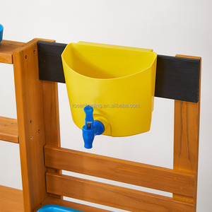 Cocina de Juguete de Madera con Fregadero, Estufas de Juguete, Dispensador de Agua y Estantes - Cocina de Juego Resistente para Exteriores y Diversión en el Patio Trasero - Product Image 2