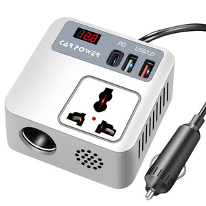 Cube QC3.0 onduleur <span class=keywords><strong>de</strong></span> voiture 12V à 220V chargeur <span class=keywords><strong>de</strong></span> téléphone à charge rapide 24V alimentation Standard nationale <span class=keywords><strong>composant</strong></span> électronique - Product Image 1