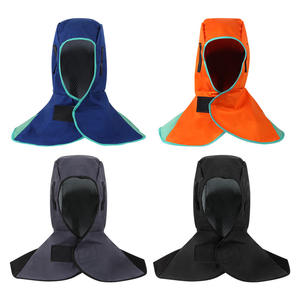 Cape et chapeau de protection anti-brûlure pour <span class=keywords><strong>soudeur</strong></span> électrique, ignifuges, anti-poussière, anti-éclaboussures, pour travaux de ponçage - Product Image 5