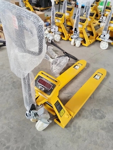 300kg Hand Pallet Truck with Weighing Scales Hydraulic <strong>Lift</strong> <strong>Fork</strong> Height 75-195mm for <strong>Offroad</strong> &amp; Rough Terrain - Product Image 3