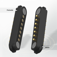 Conector Magnético Compacto de 7 Pines, Paso de 2.5 mm, Sonda de Carga con Resorte