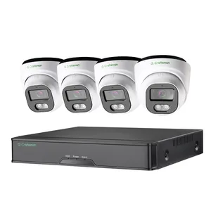 GX-HFI-M5C-K4 4 Stuks Ip Poe Cctv Camerasysteem 4 Kanaals 4K 8mp Nvr Videorecorder Buiten Nachtzicht