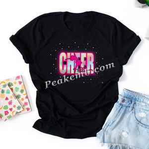 Shinny Cheer Hologram Rainbow Vinyl Stretch <span class=keywords><strong>Film</strong></span> Iron-on Scatter Stones pour sweat-shirt et t-shirts personnalisés - Product Image 1