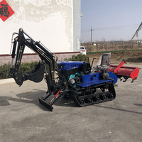 Traktor Pertanian Mini Crawler Rotary Cultivator Multifungsi Mesin Diesel 60HP - Keamanan & Produktivitas Tinggi