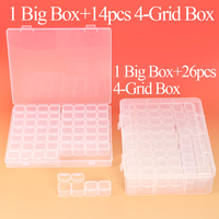 WEISHENG Boîte de rangement portable en plastique transparente de qualité supérieure pour broderie, perles et artisanat – Organisateur d'usine
