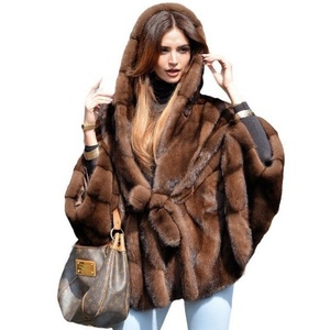 Abrigo <span class=keywords><strong>de</strong></span> Maternidad Popular con Capucha y Manga Murciélago <span class=keywords><strong>de</strong></span> Piel Sintética para Mujer, Otoño-Invierno - Product Image 5