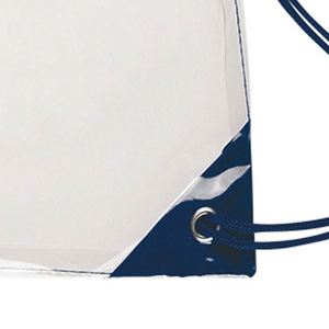 Custom Logo <b>Clear</b> Folding Drawstring <b>Backpack</b> Bag for Sport Travel - Product Image 3