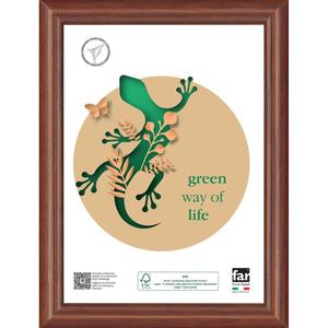 MARCO MUSULMAN DE MADERA Y CRYLEX NUEZ 13X18CM - Product Image 1