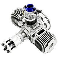 Moteur d'avion modèle réduit GTT70, moteur à essence bicylindre 70cc à deux temps