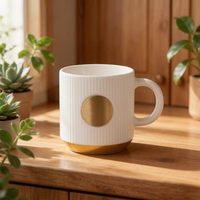 Tasse en céramique rétro de style européen Xingbafeng, avec plaque en bronze, personnalisable avec logo, idéale comme tasse à eau ou à café, cadeau parfait.