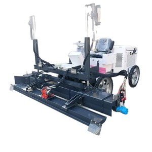 Machine de nivellement laser à 4 roues pour la construction, équipement de nivellement laser avec moteur, machine de finition de sol en béton - Product Image 1