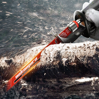 Lames de scie sabre bimétalliques OEM à pressage à chaud 9 pouces 19 mm épaisseur 0,9 mm 8-10 TPI pour le bricolage, la coupe du bois, du plastique et du métal mince