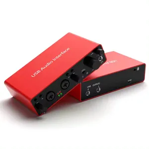 um2 USB XLR मिडी 192KHz ऑडियो इंटरफ़ेस वीडियो रिकॉर्डिंग कंसोल स्टूडियो इंटरफ़ेस डी ऑडियो