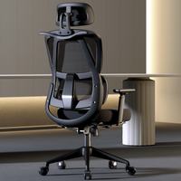 Chaise de bureau en maille moderne robuste de haute qualité siège en tissu tournant bon ergonomique pour ordinateur de patron en attente bas quantité minimale de commande