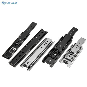 Chất Lượng Cao 45Mm 3-Fold Kênh Trượt Đường Ray Tủ Cửa Tủ Phù Hợp Phần Cứng Bóng Mang Kính Thiên Văn Ngăn Kéo Trượt - Product Image 3