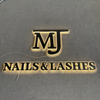 Personalizado al aire libre interior iluminar carta empresa logotipo 3D canal letra Metal espejo superficie Led retroiluminado carta signo