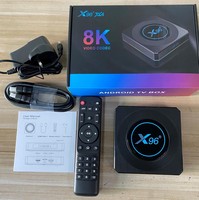 Pour X4 Amlogic S905x4 Quad Core, décodage vidéo 8K, 4 Go 32 Go, boîtier TV intelligent Android 11, récepteur satellite, Ethernet 100m