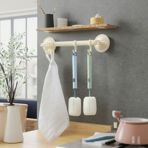 Brosse <span class=keywords><strong>de</strong></span> nettoyage créative détachable en plastique éponge Long manche pour tasse salle <span class=keywords><strong>de</strong></span> bain biberon en PP Design Style main - Product Image 6