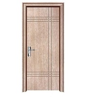 Porte en verre MDF revêtue de PVC résistante à l'humidité et à longue durée de vie pour salle de bain