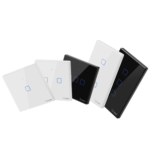 SONOFF-interruptor inteligente T2 RF 433, Control táctil con 2 entradas de pared, funciona con Alexa y <span class=keywords><strong>Google</strong></span> Home, para UE y EE. UU. - Product Image 1