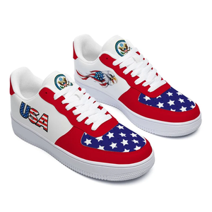 2025 Fabrication de chaussures personnalisées Sneaker USA Drapeau des États-Unis <span class=keywords><strong>Air</strong></span> Custom Made Premium Chaussures personnalisées de créateur pour hommes Baskets pour hommes - Product Image 1
