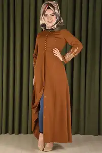 OEM Flare Sleeve Muslim Dress Abaya Trendy Modern Islamic Clothing