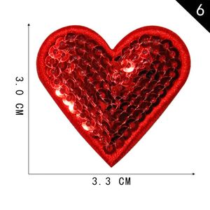 แผ่นปักลายหัวใจประดับเลื่อมรีดติดสำหรับตกแต่งเสื้อผ้าและหมวก ขายส่ง - Product Image 4