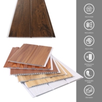 Panneaux de faux plafond en PVC laminé brillant, faciles à nettoyer, résistants à l'humidité