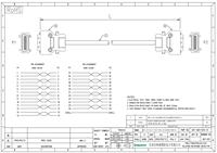 Assemblage de câble HPCN 26Pin mâle à mâle Type de loquet à ressort de capot en zinc, câble SCSI 26Pin, câble mâle MDR 26Pin, L = 1M